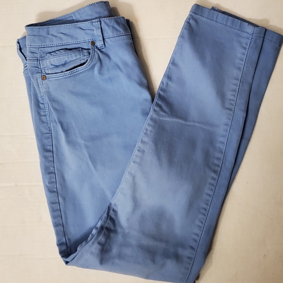 Edc Womens Paisley Blue Skin Fit Skinny Pants - Picture 5 of 8